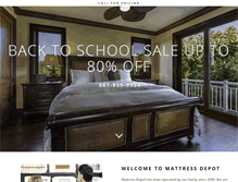 Tablet Screenshot of mattress-depot-south-florida.com